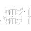 Daytona Brake Pads for Motorcycles NC750 (14-21) GB350 (21) CBR250RR (17-21) Revel 250 (17-21)