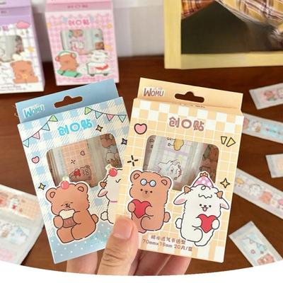 20 шт./кор. Милые мультяшные пластыри для детей, экстренный кровоостанавливающий пластырь, мягкий дышащий перевязочный пластырь, клейкие повязки