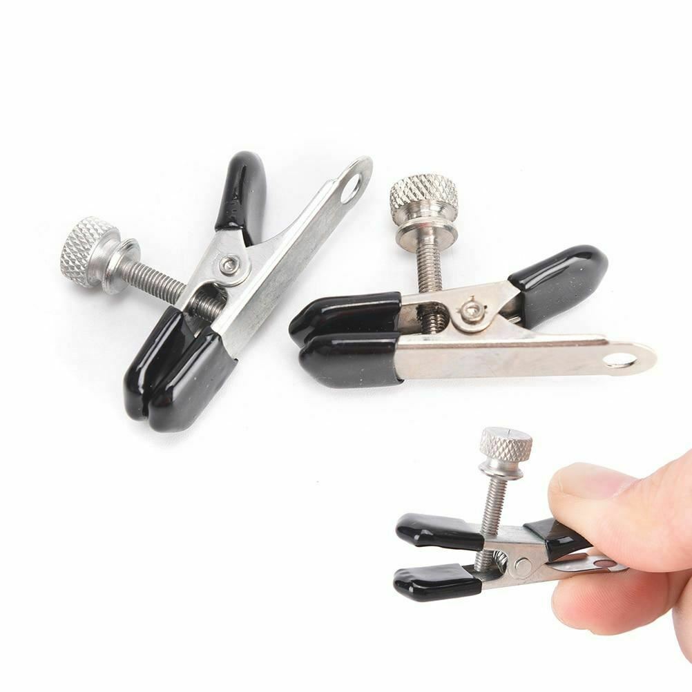 Metal Nipple Clamps Breast Labia Clips Restraints Nipple & Clitoral Toys