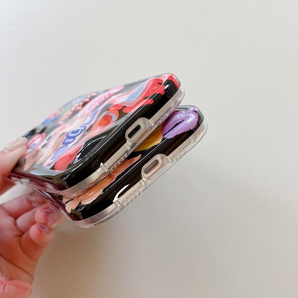 Противоударный чехол для телефона с 3d граффити, милой собакой, мультяшными животными для Iphone 14 13 12 11 Pro Max, модный мягкий силиконовый чехол для задней панели телефона