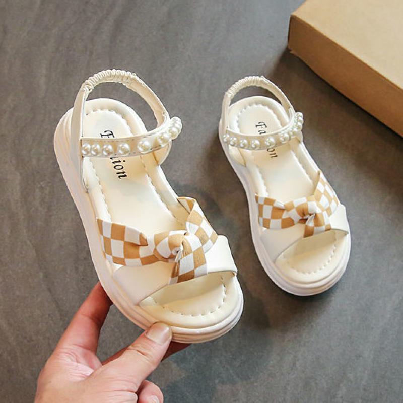 2023 Summer New Girls' Sandals Children's Soft Bottom Princess Sandals Children's Casual Beach Shoes