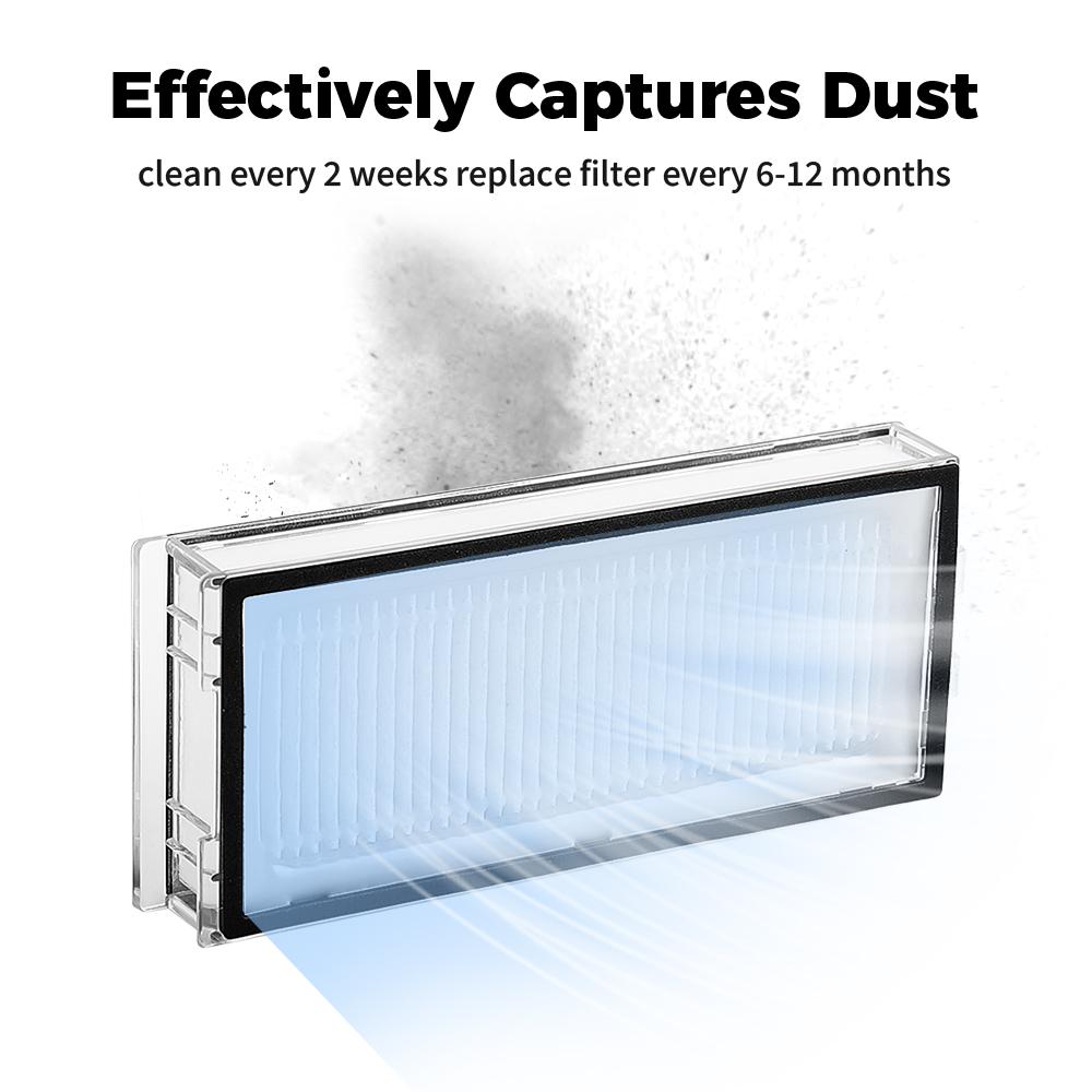 HEPA Filter For Roborock T8/ Q7 Max/ Q7 Max+/ Q5 Pro/ Q5 Pro+/ Q8 Max/ Q8 Max+ Robot Vacuum Washable Filter Spare Parts Accessories