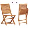 Garden Dining Set 5 pcs Brown Solid Acacia Wood