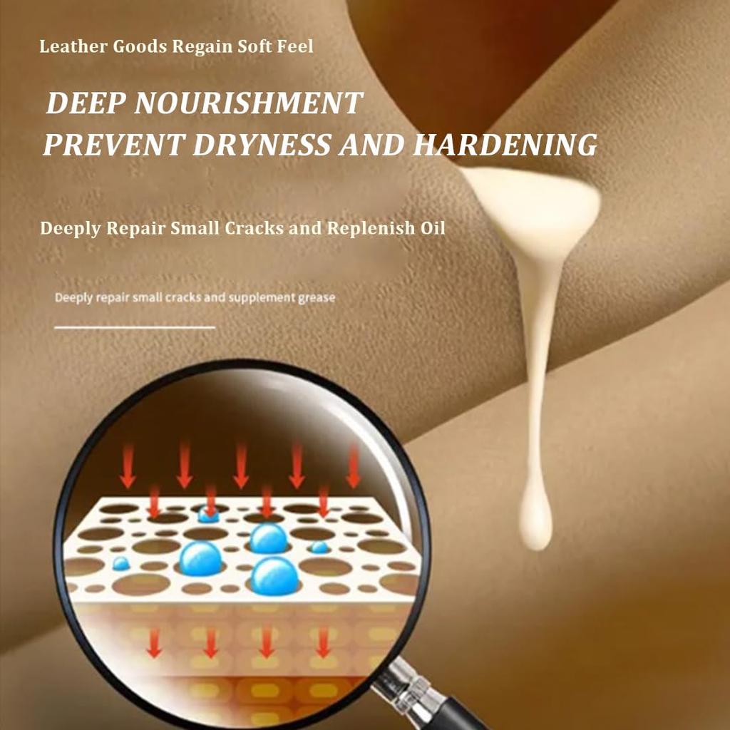 2pcs Furniture Salve for Leather set  - Leather Salve for Furniture with 1 Brush and 120 Ml Ointment,Furniture Salve for Leather