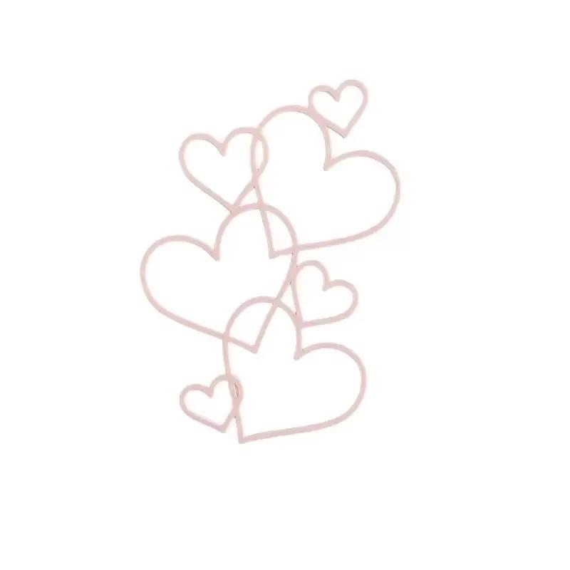 New Heart Wedding Cake Toppers Gold Love Valentine's Day Cupcake Topper for Valentine's Day Wedding Party Cake Decorations 2026