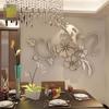 Exquisite Removable 3d Mirror Flower Art Wall Sticker For Stunning Home Decoration