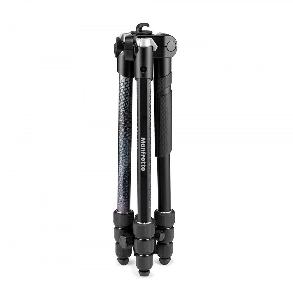 Штатив для смартфона Manfrotto Element MII, алюминиевый, 4-ярусный, MBT, черный, пульт дистанционного управления в комплекте, сумка для переноски в комплекте, адаптер для смартфона в комплекте