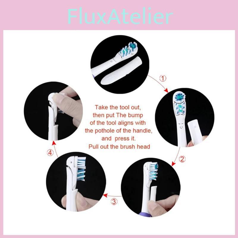 Adult Electric Toothbrush Replacement Heads Four Pack For Olb 3733 4732 4734