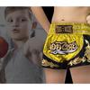 Шорты Enfant - Тайский бокс Кикбоксинг - Цвет Желтый - Размер 12-14 лет - 100% Сатиновый Полиэстер