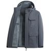 Winter Men's Outdoor Windproof Waterproof Hooded Cargo Jacket Warm Multi-pocket Detachable Cap Padded Jacket