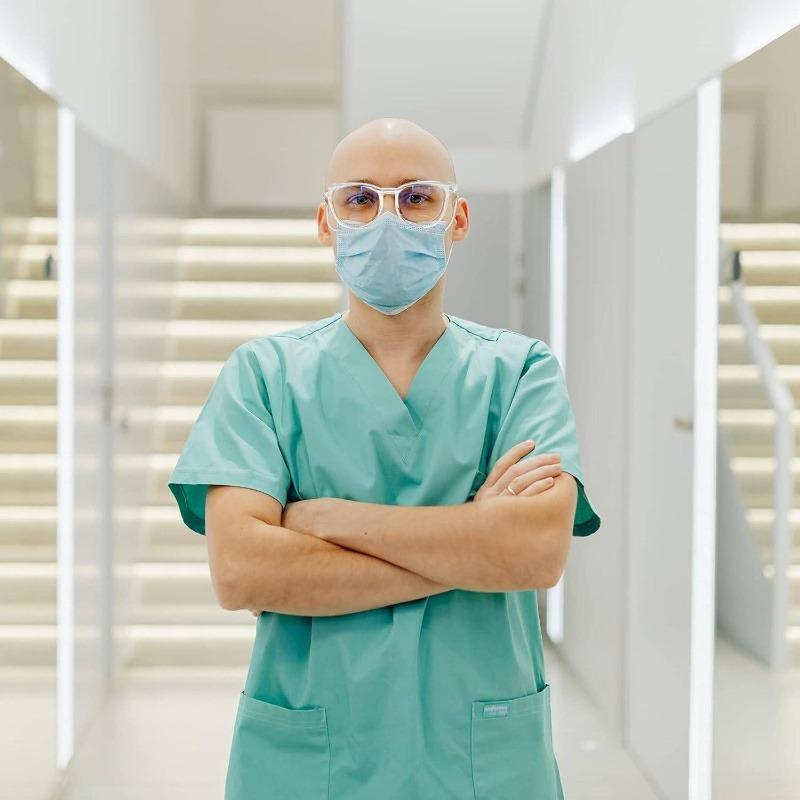 3PCS Ladies Gentlemen Nurses Anti Fog Transparent Fashionable Goggles with Side Shields Adult Eye Protection Safety Glasses