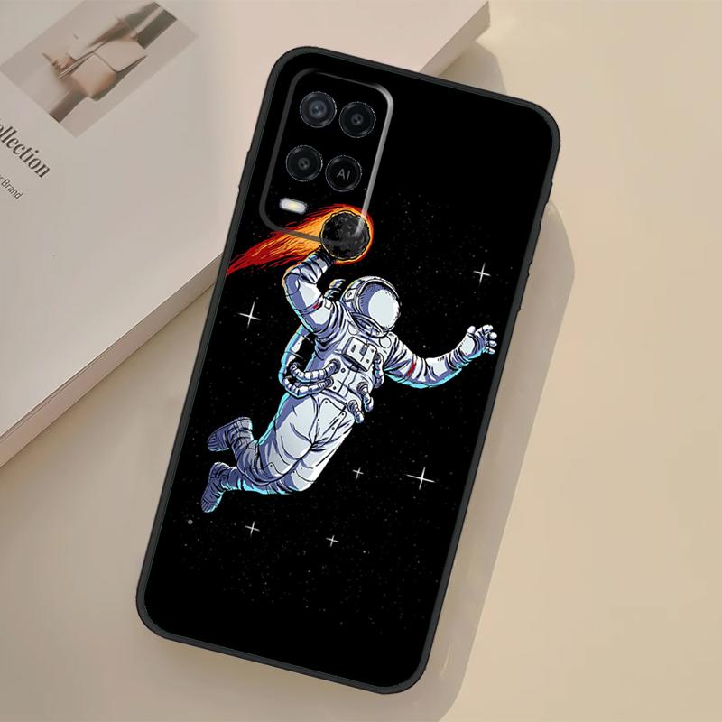 Чехол с астронавтом, футбол, баскетбол для Oppo A76 A96 A16 A17 A18 A60 A80 A40 A38 A58 A78 A98 A94 A74 A54 A15 A57 A77 A5 Pro