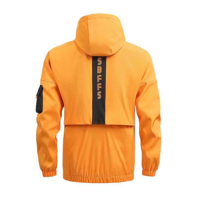 Hooded Jacket for Men Jacket Men's Windbreakers Zipper Coats Spring Autumn Slim Cargo Jackets Male Casual Sportswear