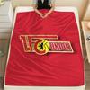 1. FC Union Berlin Printed Flannel Blanket, soft throw for bedroom sofa, washable, fan merchandise, great gift.