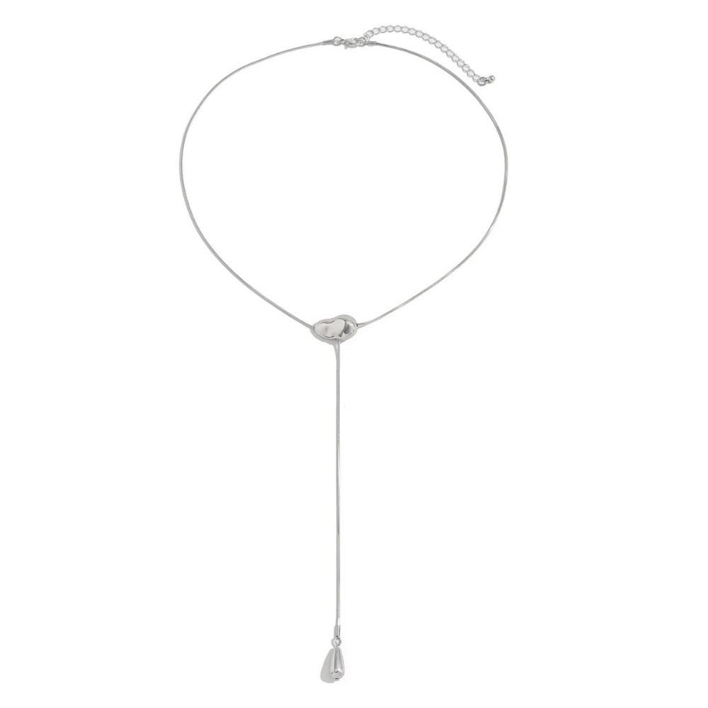 Неправильная Длинная Тонкая Цепь Ожерелье Геометрическое Ожерелье на Ключицы Женские Ювелирные Изделия Подарок