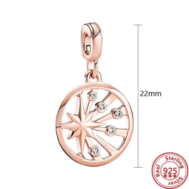 Кольцо Me из стерлингового серебра 925 пробы с круглым разъемом, двойной браслет, подходит для оригинального браслета-цепочки Me Link, ювелирные изделия