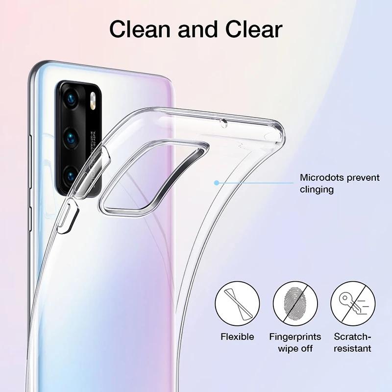 Clear Soft Silicone Phone Case For Xiaomi Redmi Note 11 10 10S 9S 8T 9 8 Pro 9T 9AT 9C Poco M4 M3 Pro 5G X3 NFC F3 Shockproof tPU Cover Fundas