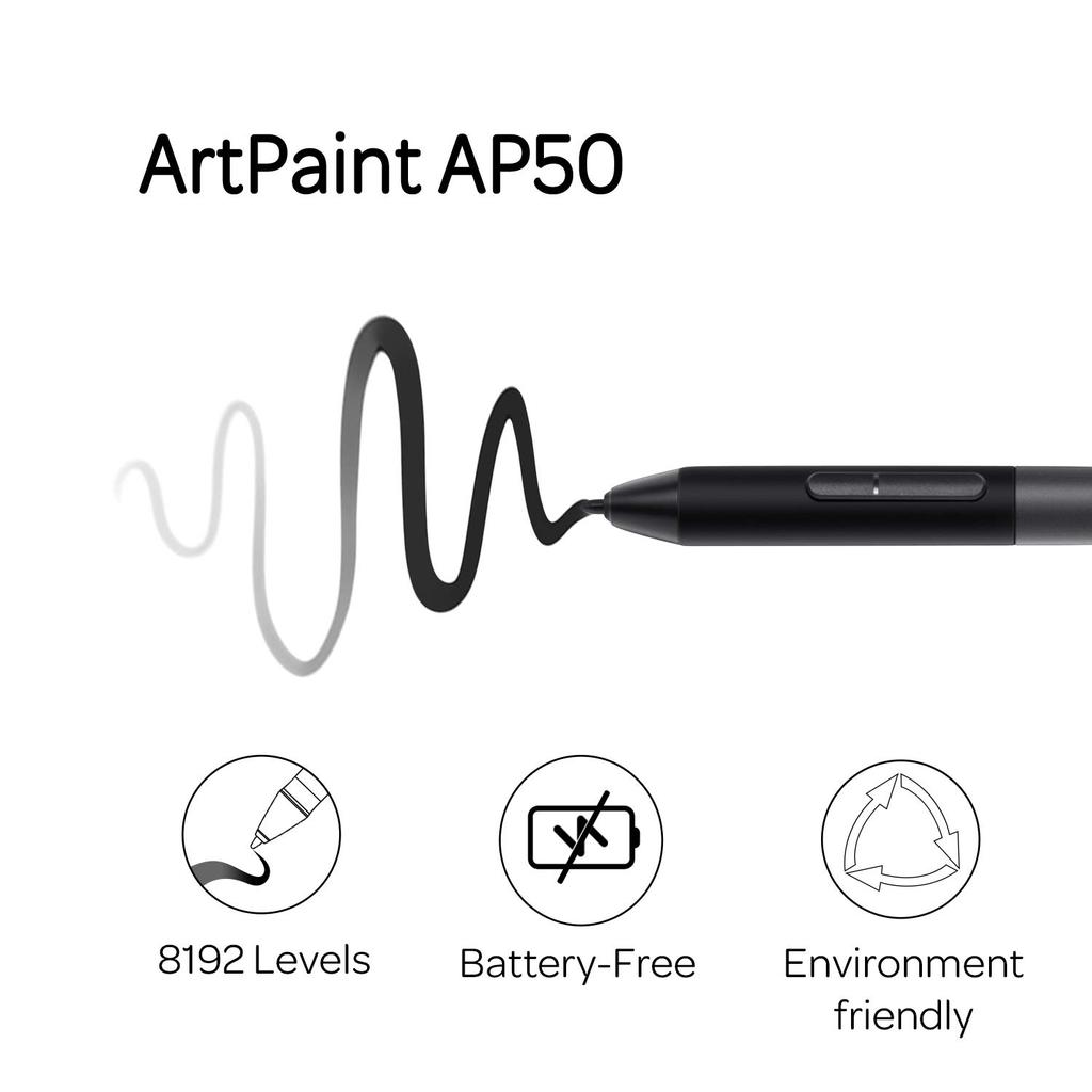GAOMON AP50 Battery-Free Digital Pen for PD1161/PD1561/PD156 Pro/PD1220/PD1320 Tablets