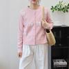 Трехмерный бант круглый вырез свитер-жакет в нежном стиле осень-зима новый вязаный кардиган женский