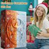 Dragon Advent Calendar 2025 24 Day Countdown Box with Acrylic Ornaments Multifunctional Viking Themed Decoration