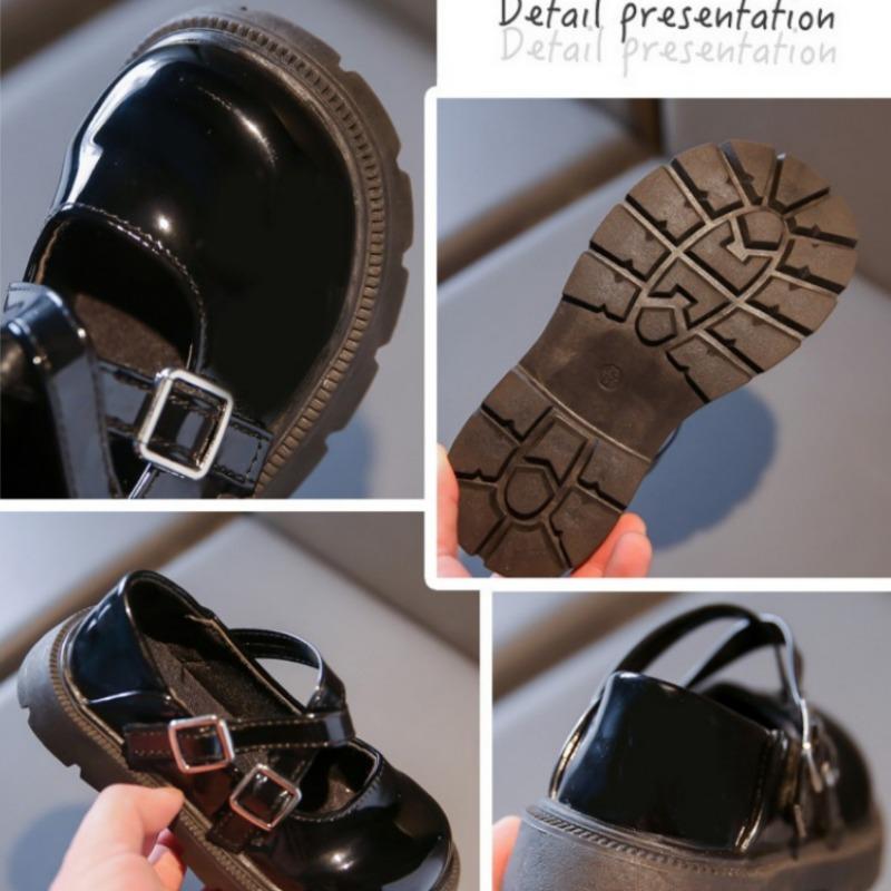 Маленькие кожаные туфли в британском стиле Туфли принцессы Модные туфли для маленьких девочек Обувь для выступлений