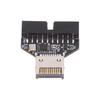 Cablecc 10Gbps IDC Socket Type E USB Front Panel Header To USB Header Extension Adapter with CH334P for Desktop Motherboards 3.1 3.0 20-Pin