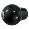 Abfer Shift Handle Billiard Shape Car Gearstick Lever Shifter Knob for Auto Manual Vehicle Universal Car Accessories Interior (Black)