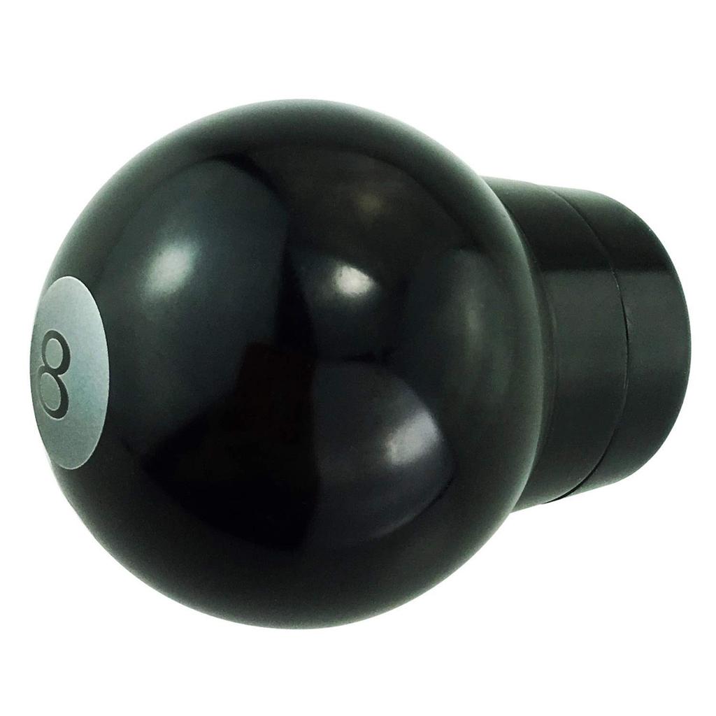 Abfer Shift Handle Billiard Shape Car Gearstick Lever Shifter Knob for Auto Manual Vehicle Universal Car Accessories Interior (Black)