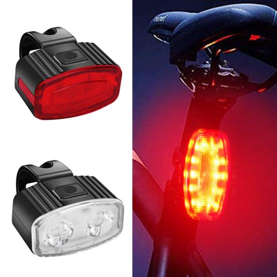 1/2 шт. Велосипедная фара задний фонарь водонепроницаемый USB перезаряжаемый универсальный MTB дорожный горный велосипед велоспорт передний свет ночная езда предупреждающий задний фонарь