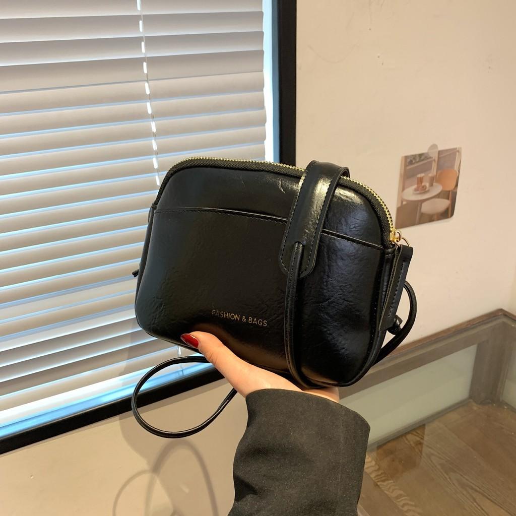Ielgy Small Square Bag Fashion Simple Large-Capacity One-Shoulder Messenger Casual Trendy Shoul