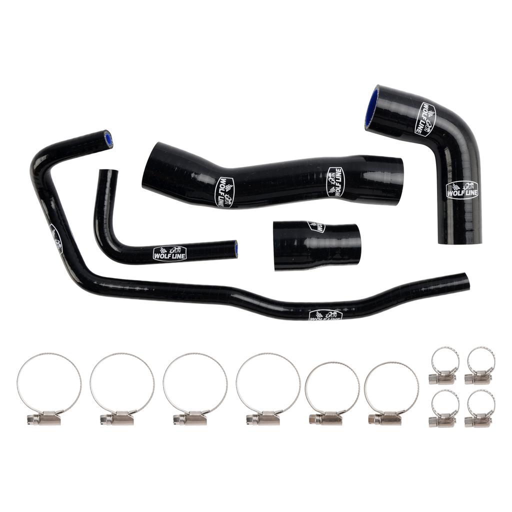 Silicone Radiator Coolant Hose Kit For BMW S1000RR 2019-2023 Black