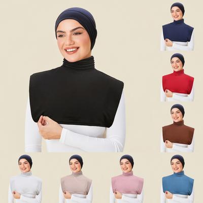 Soft Elastic Modal Detachable Collar Square False Collars Solid Color Turtleneck High Inner Neck Cover For Women Scarf