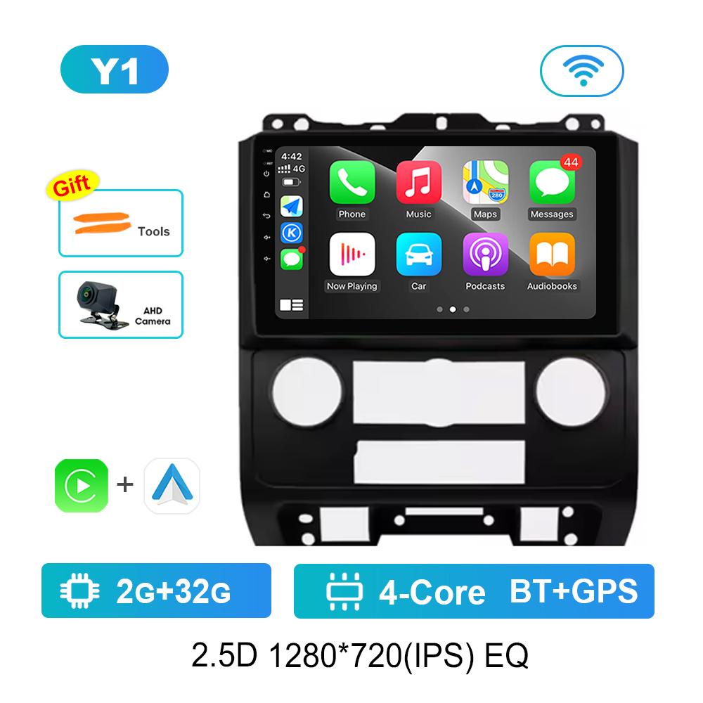9'' Автомобильный видео мультимедийный плеер DSP Стерео для Ford Escape 2007 - 2012 Carplay ОС Android WiFi GPS 4G Bluetooth Разделенный экран
