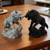 3D-печатная статуэтка волка, фигурка волка в механическом стиле, коллекционная скульптура волка, настольное украшение для офисного стола, полки