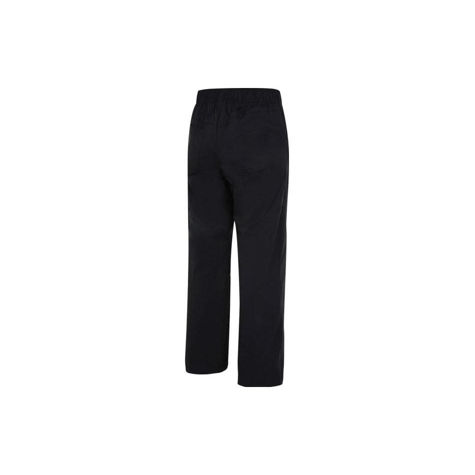 Nike Solid Color Logo Drawstring Casual Pants Women Bottoms Black FB8285-010