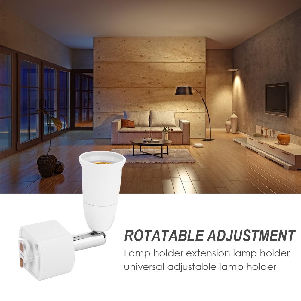 Регулируемый переходник для цоколя лампы E27 85-240В с возможностью поворота на 90 градусов, адаптер для цоколя светодиодных медных ламп, осветительные принадлежности
