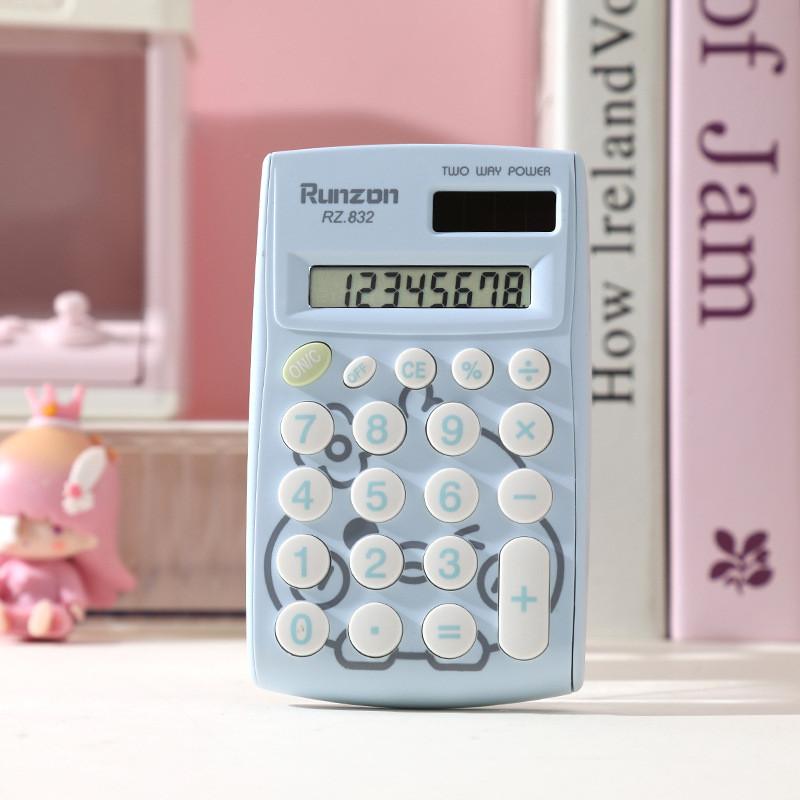 Стильный портативный 8-разрядный калькулятор в нескольких цветах, идеально подходящий для студентов и офисного использования