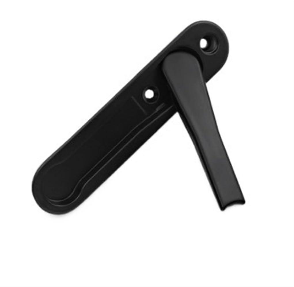 Hidden zinc alloy window handle black with stainless steel screws