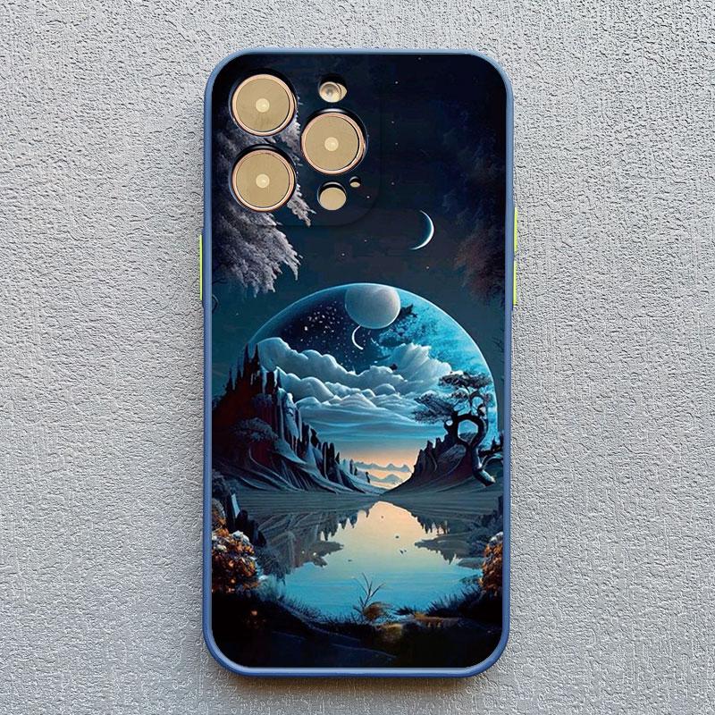 Чехол для телефона 'Морское путешествие Облачный горизонт' Для iPhone 16 15 11 Pro Max 14 7 8 Plus XR XS X 13 12 Pro Max Mini Ударопрочный чехол для телефона