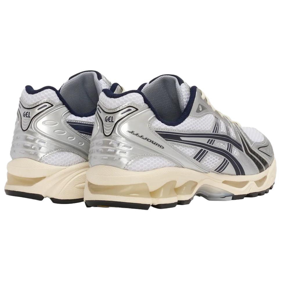 Кроссовки унисекс JJJJound x ASICS Gel Kayano 14 Белый Полуночный синий Серебристый 1203A961-100