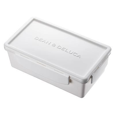 Ланч-бокс Dean and DeLuca, размер M, белый, 800 мл, можно мыть в микроволновой печи, компактный, простой