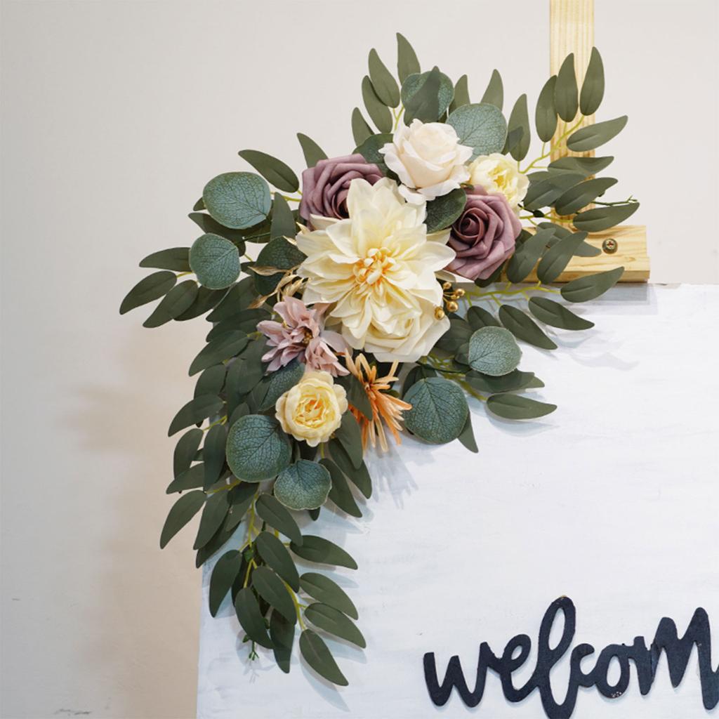Artificial Wedding Arch Flowers Kit Artificial Flowers for DIY Party Ceremony Reception Backdrop Floral Decoration