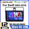 2 Din Android 12 автомобильное радио для Suzuki Swift 2003 - 2010 мультимедийный видеоплеер навигация GPS 2din 4G Carplay стерео головное устройство