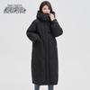 Xuezongfei Women's Korean Style Toggle Button Hooded Duck Down Jacket