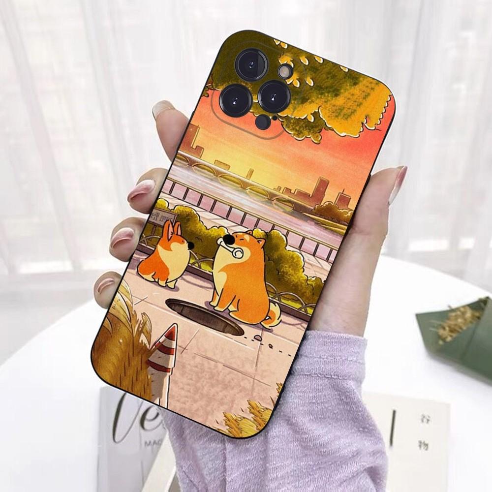 Cute Corgi Phone Case For iPhone 6 7 8 Plus 11 12 13 14 Pro SE 2020 MAX Mini X XS XR Back Funda Cover