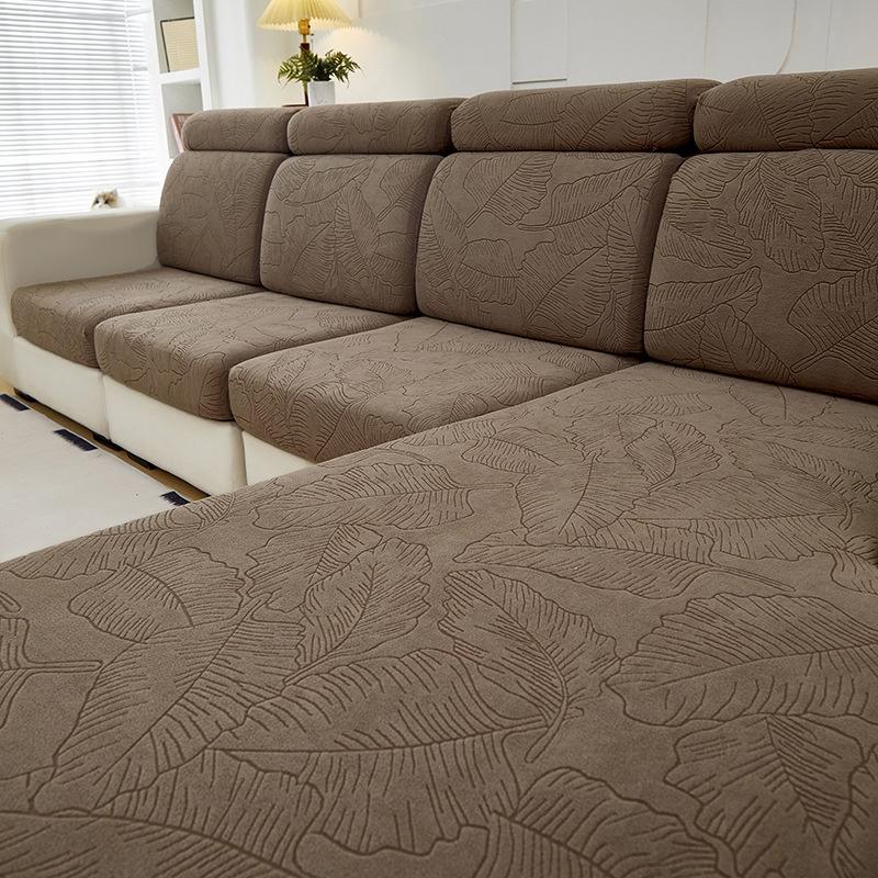 1Pc Full Coverage Sofa Cushion Cover Three-Seater With Chaise Lounge Covers Headrest & Backrest Slipcover Furniture Protector