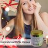 Bible Verses Jar Scripture Cards Handmade Rich Cards Anxiety-calming Emotional Poem Cards Alphabet Bottle