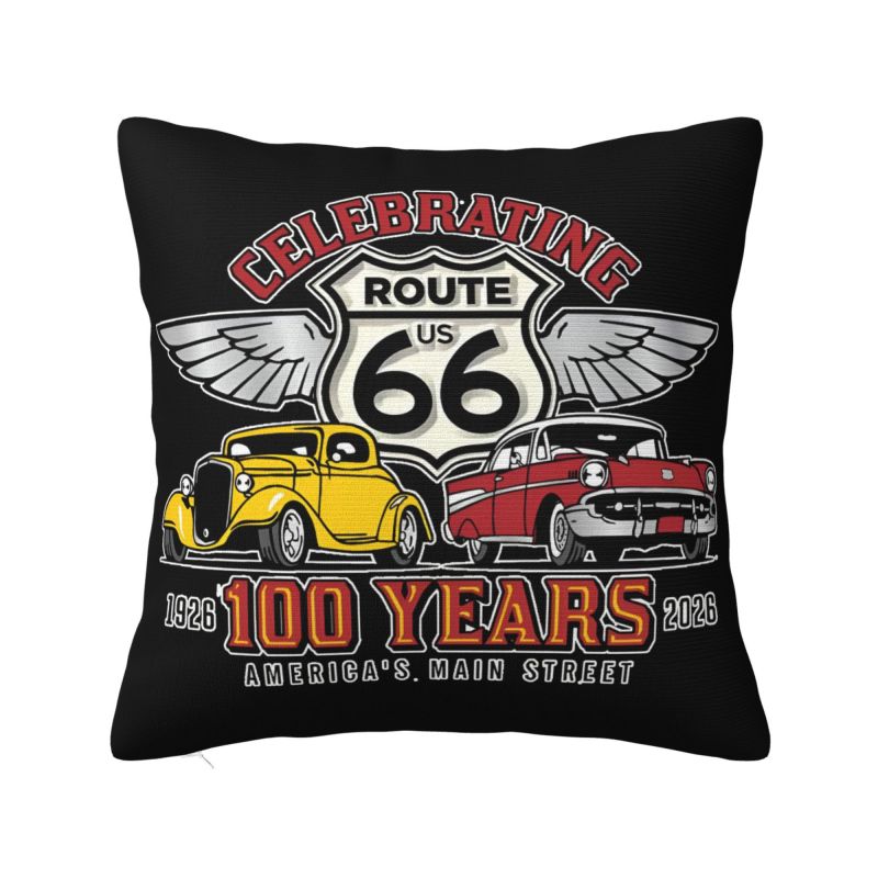 Route Throw Pillow Case cm Decor Home Cushion Cover Square Polyester Pillowcase Doublesided Printing
