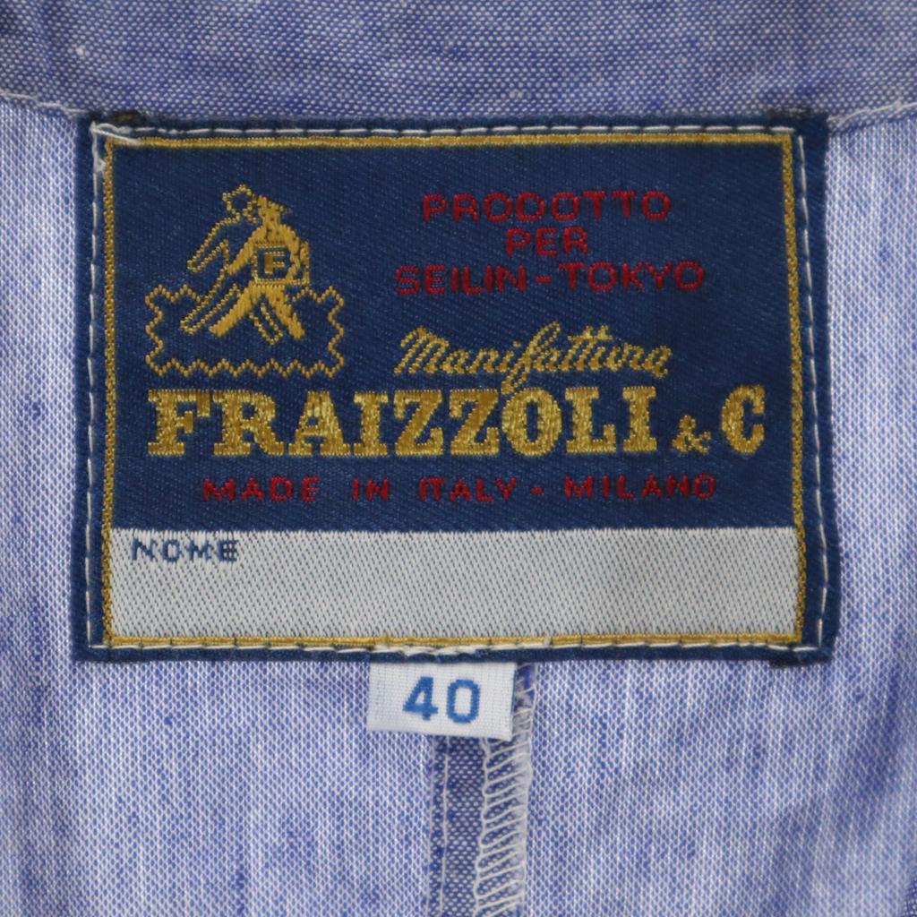 Fraizzoli Made In Italy Short Sleeve Shirt Dress 40 Blue Purple Women Used