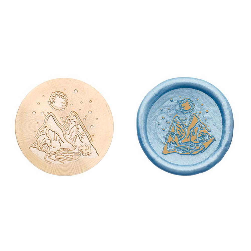 Медная головка круглой формы, 3D рельефная восковая запечатывающая медная головка для скрапбукинга подарков